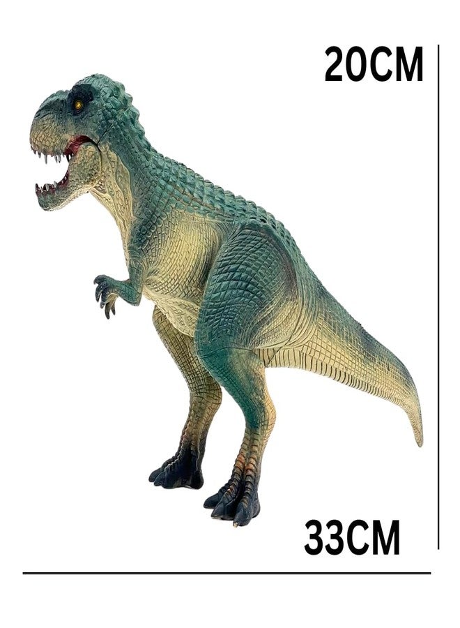 FUNFOB Dinosaur Figure Jumbo Length-33cm Dinosaur Toy Action Figure Educational Wild Animal Toys for Boys & Girls | Vastatosaurus Rex Jumbo Green - Image 5